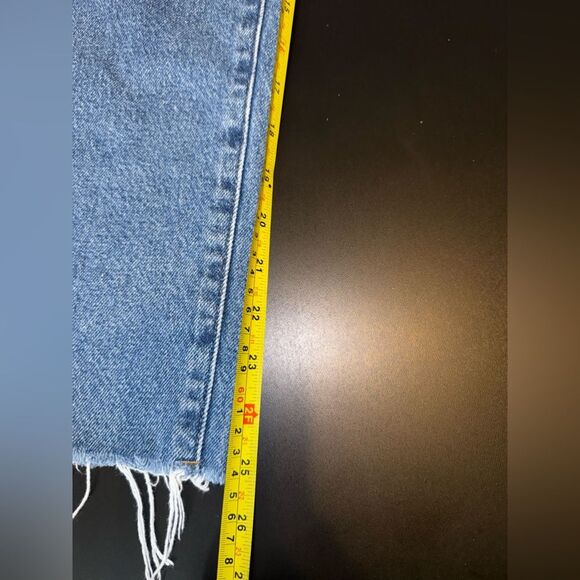 PacSun high rise straight jeans raw hem size 26 EUC - Picture 10 of 10